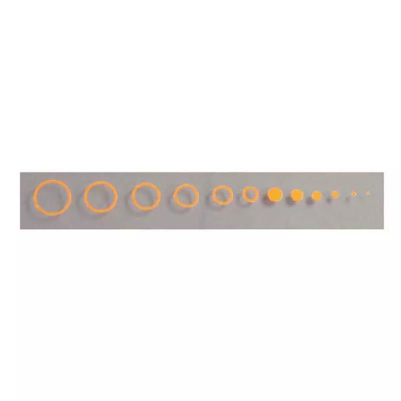 SPECIALTY ARCHERY-CIRCLES & DOTS ORANGE 1pk