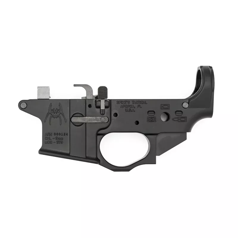 Spikes Tactical ST9 9MM Stripped Lower Receiver – Black