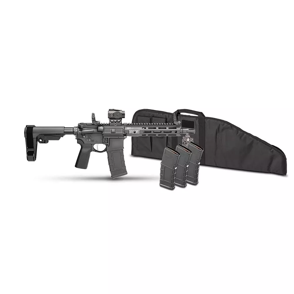 Springfield Saint Victor Gear Pac Pistol .300 BLK 30rd Magazines(4) 9.5” Barrel SBA3 4 Brace Viridian Venta Red Dot Bag