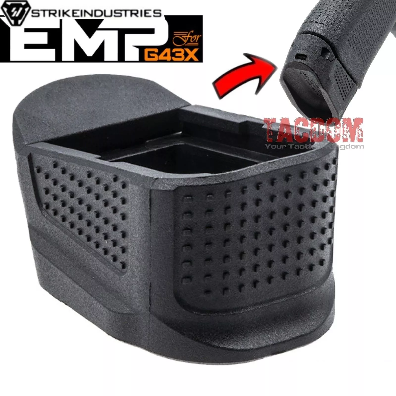 Strike Industries Extended Magazine Plate for Glock 43X