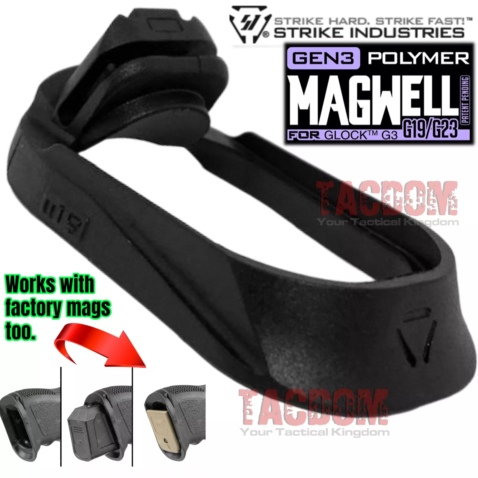Strike Industries GEN 3 Magwell for GLOCK G3 – 19 – 23