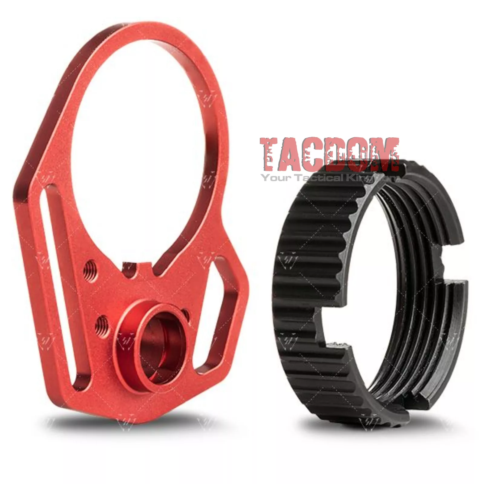 Strike Industries RED AR Multi-Function End Plate and Anti-Rotation Castle Nut