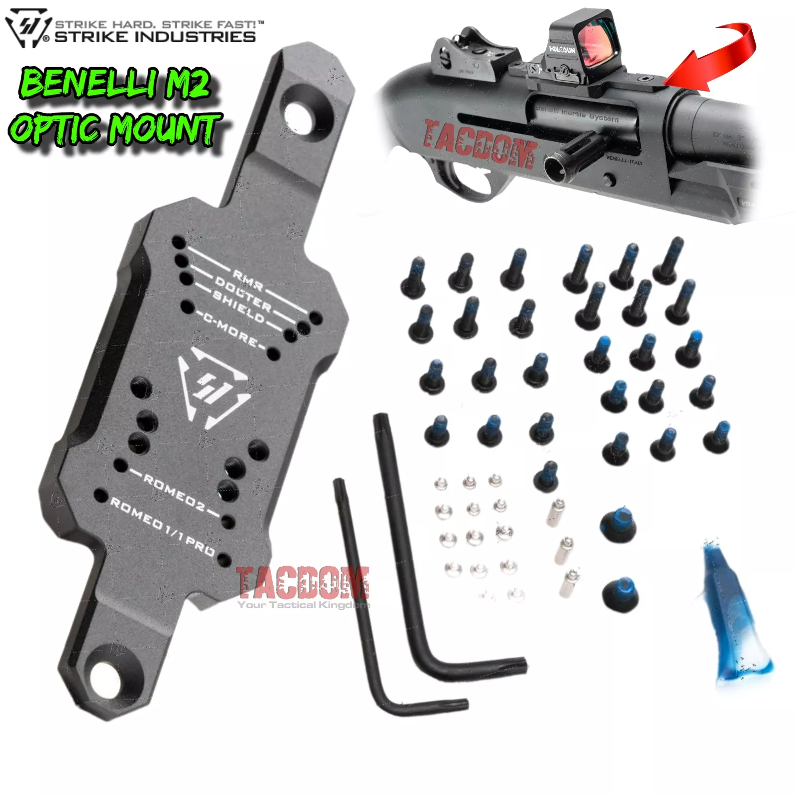 Strike Industries SHOTGUN OPTIC MOUNT FOR BENELLI – STOEGER- FRANCHI