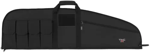 Tac Six Combat Tactical Rifle Case,42″,Black,Multiple External Pockets,Lockable
