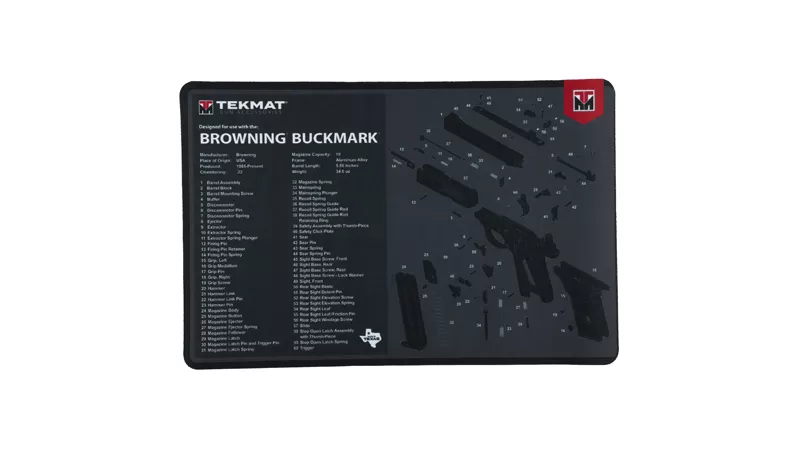 TEKMAT PISTOL MAT FOR BROWNING BM BLK