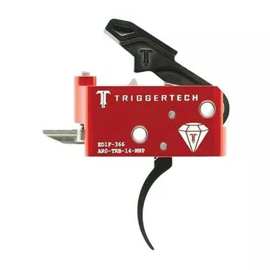 TriggerTech AR15 Diamond Pro Curved Black/Red Two Stage Trigger AR0-TRB-14-NNP