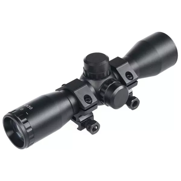 Ultimate Arms 4x30 Compact Black Scope with Rings