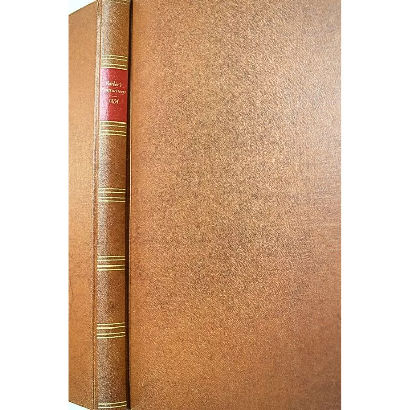 USED BARBER’S INSTRUCTIONS 1804