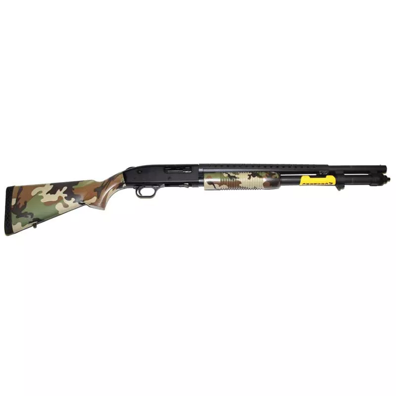 USED MOSSBERG 590 WOODLAND TACT 12-3″ 20″