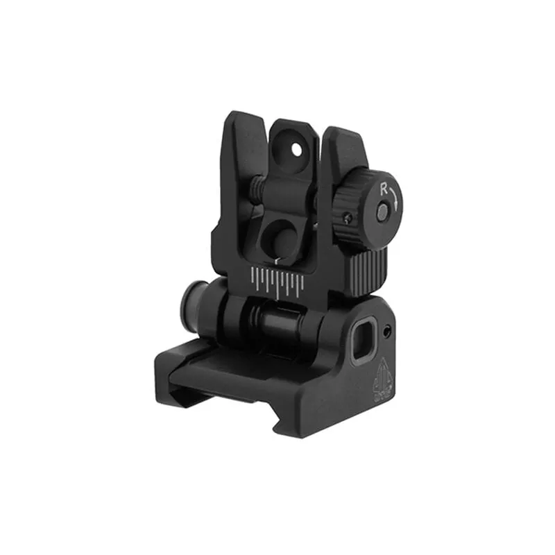 UTG ACCU-SYNC Spring-loaded AR-15 Flip-up Rear Sight, Black