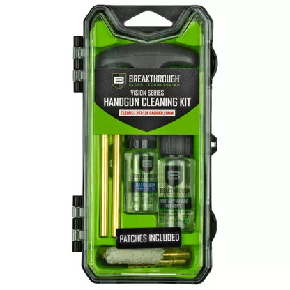 VISION SERIES PISTOL CLEANING KIT – .357 CAL / .38 CAL / AND 9MM