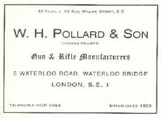 W. H. Pollard & Son Label