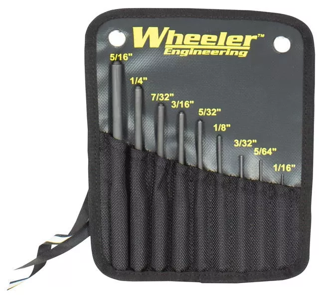 Wheeler Roll Pin Punch Set with Storage Pouch 204513