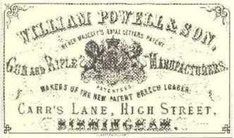 William Powell & Son Label 1