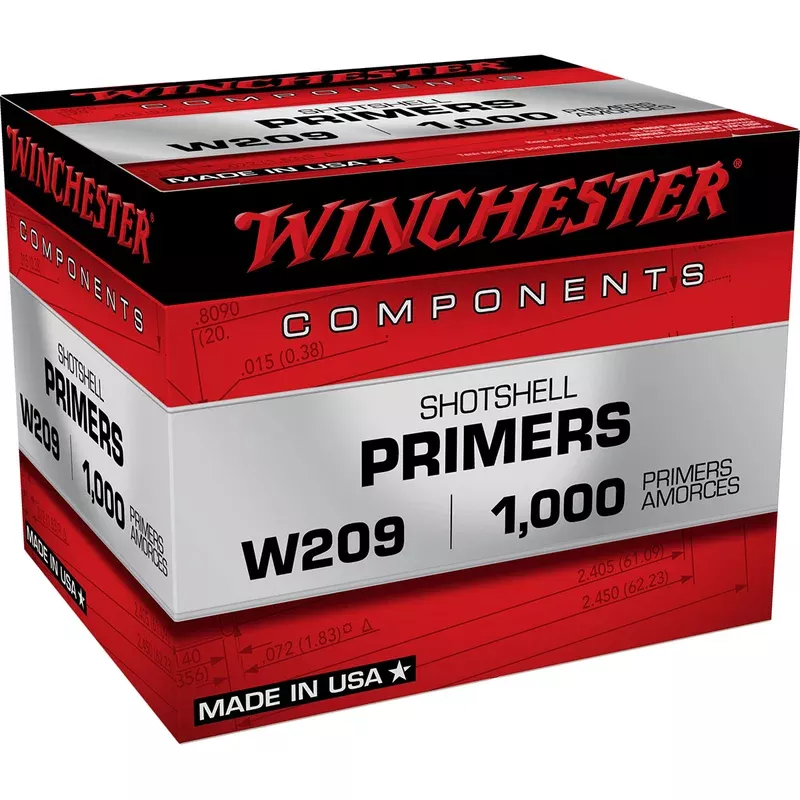 WINCHESTER – 209 Shotshell Primers 1,000/Box