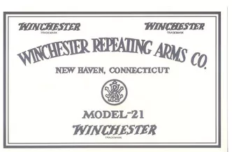 Winchester 21 Trade Label
