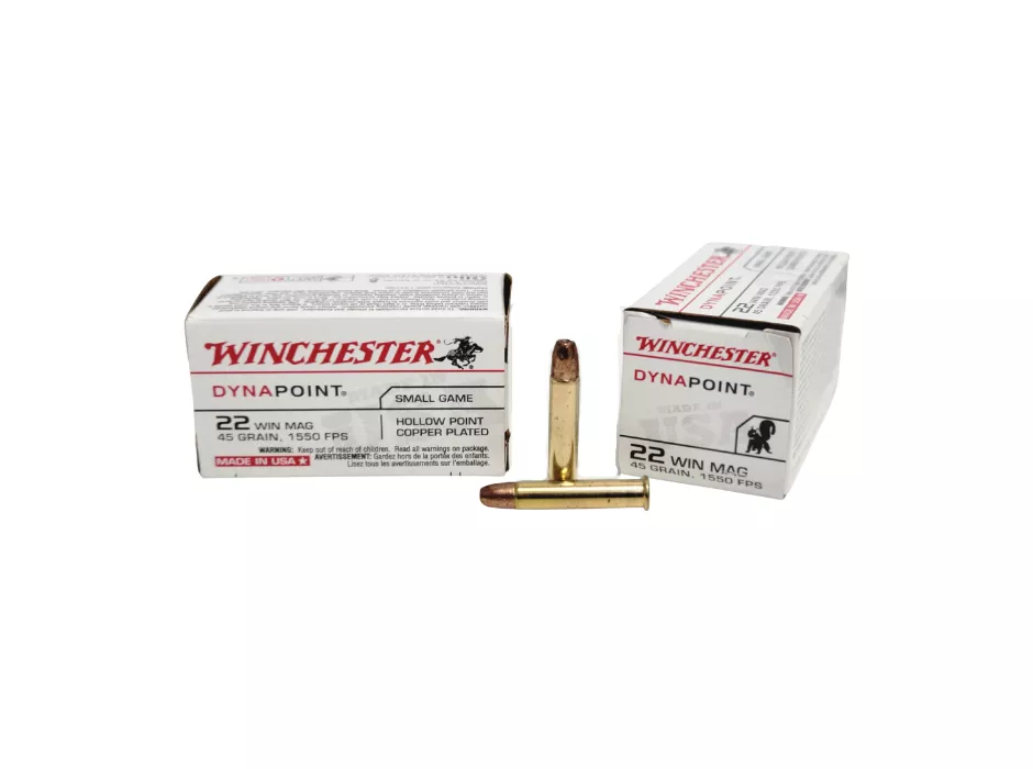 Winchester Dynapoint .22 WMR Ammunition 50 Rounds, CPHP, 45