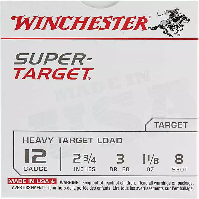 Winchester Target Load 12 Gauge 8 Shotshells